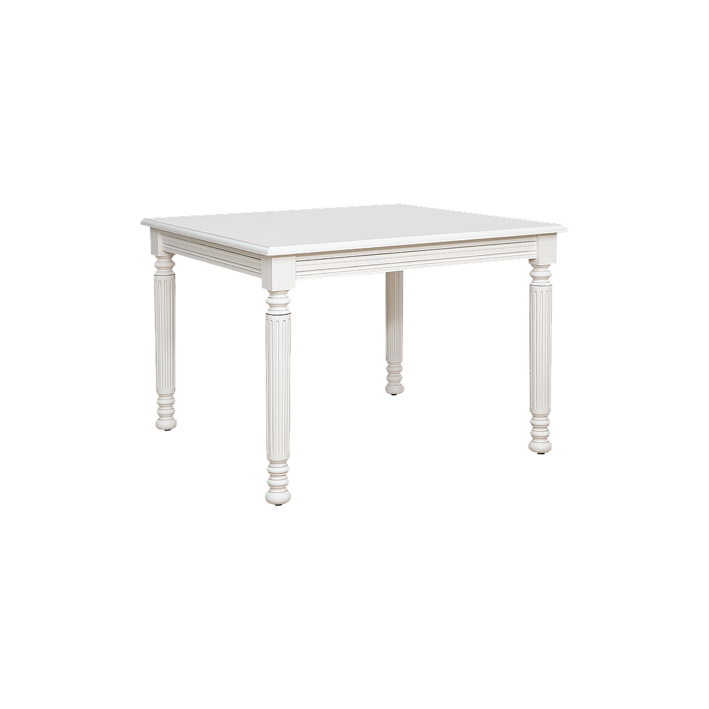ORLEANS - Dining table L120 x W120 - Brocante white