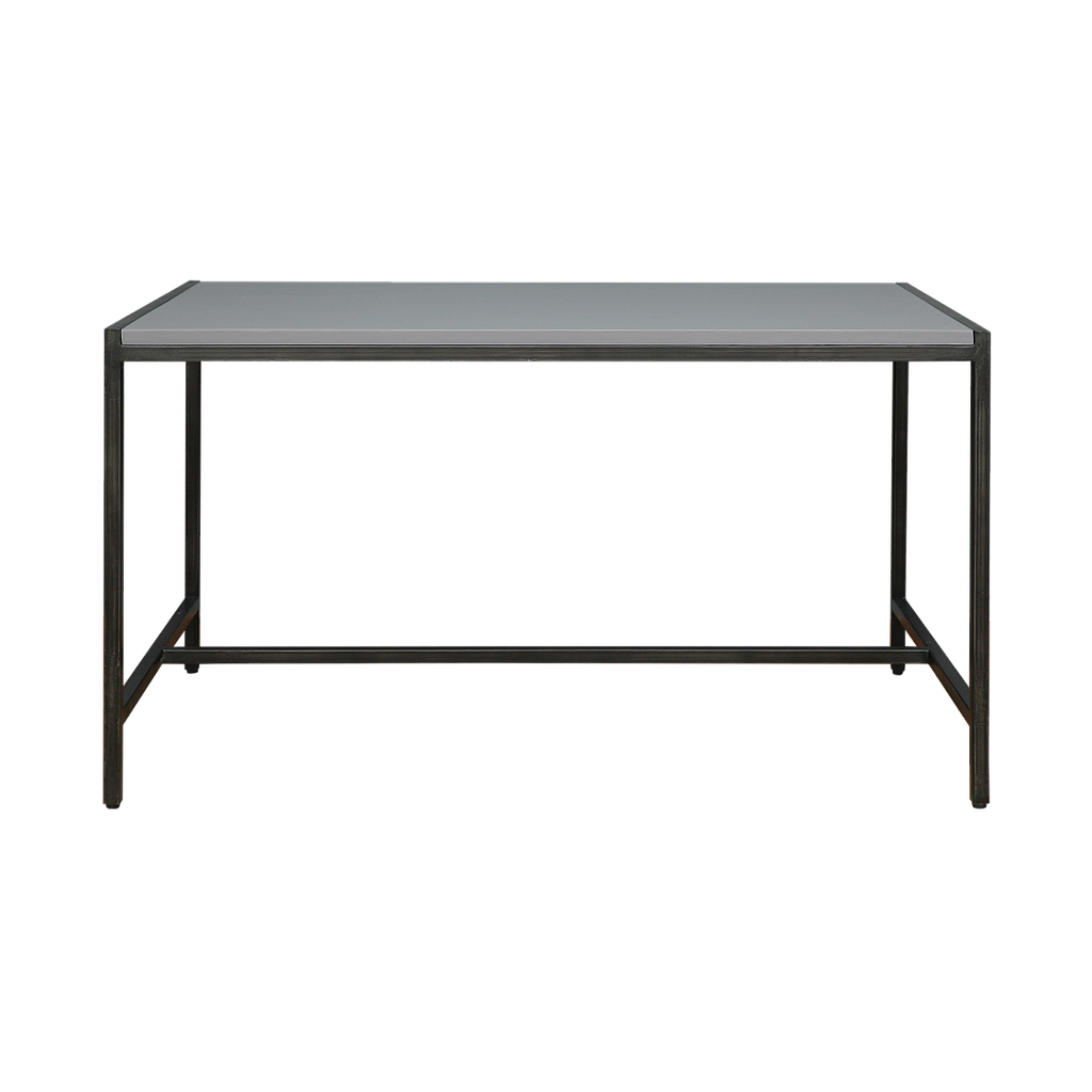 OSAKA - Dining table L130 x W80 - Vintage anthracite and Pearl grey
