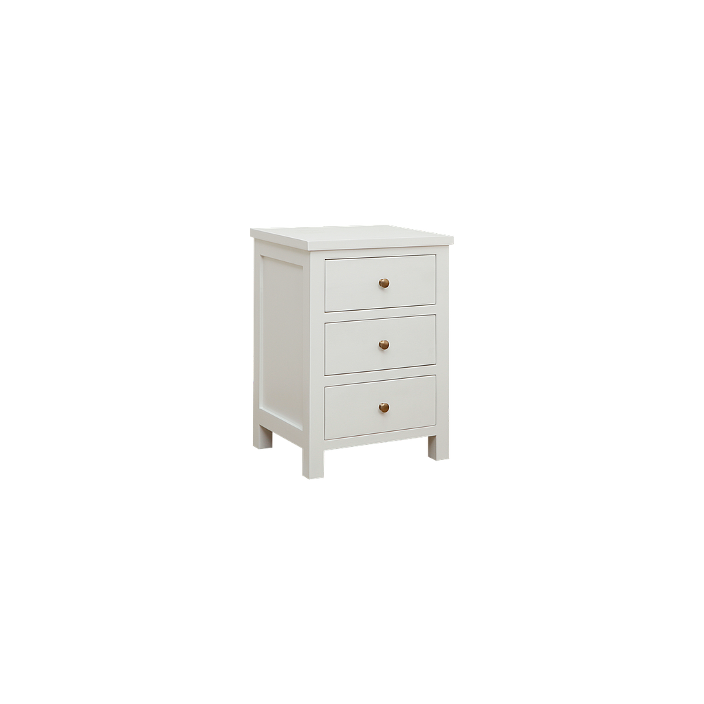 BAGARD - Bedside table H60 - Brushed white