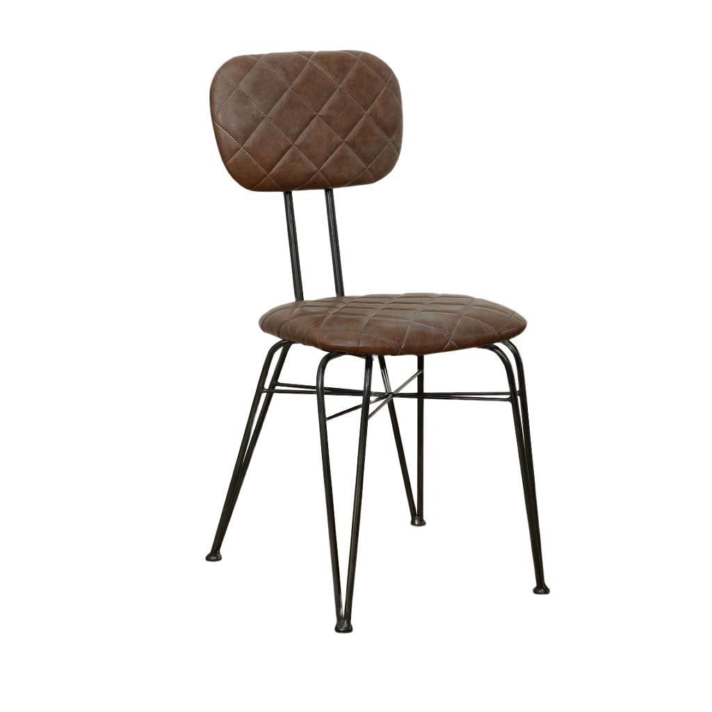 MARVIN - Chair - Vintage anthracite and Brown cover