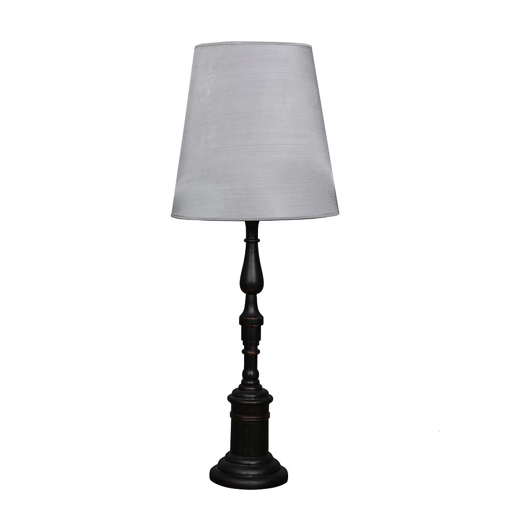 SIBELLE - Wooden lamp H78 - Shabby black
