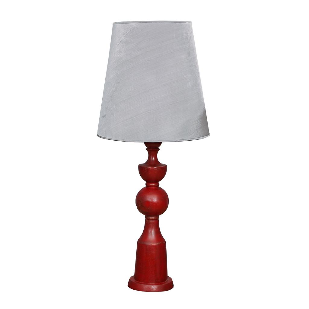 ALINE - Wooden lamp H71 - Shabby chinese red