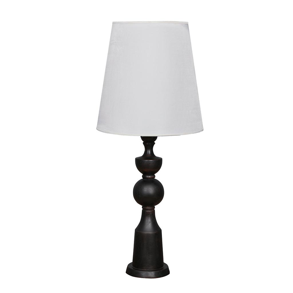 ALINE - Wooden lamp H71 - Shabby black