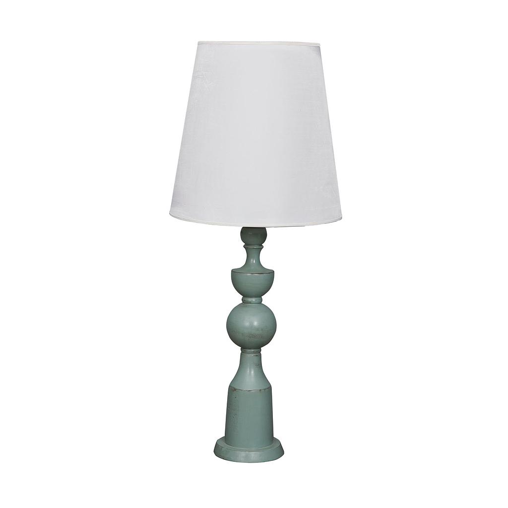 ALINE - Wooden lamp H71 - Shabby mint