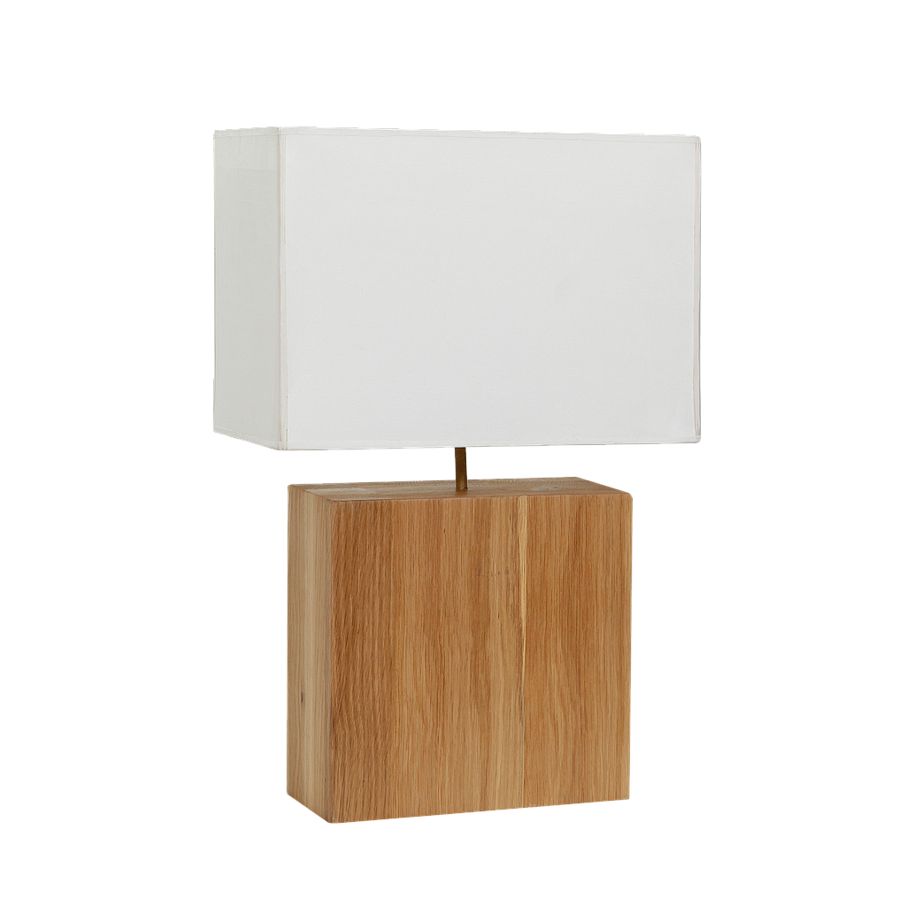 JAKOB - Oak wood table lamp H54