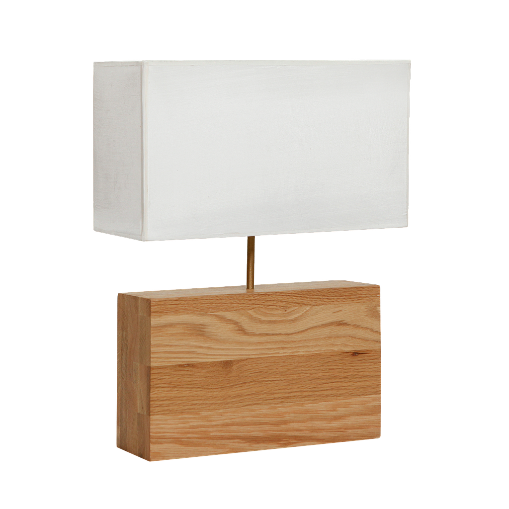 ELIAS - Wooden table lamp H44 - Natutal oak wood