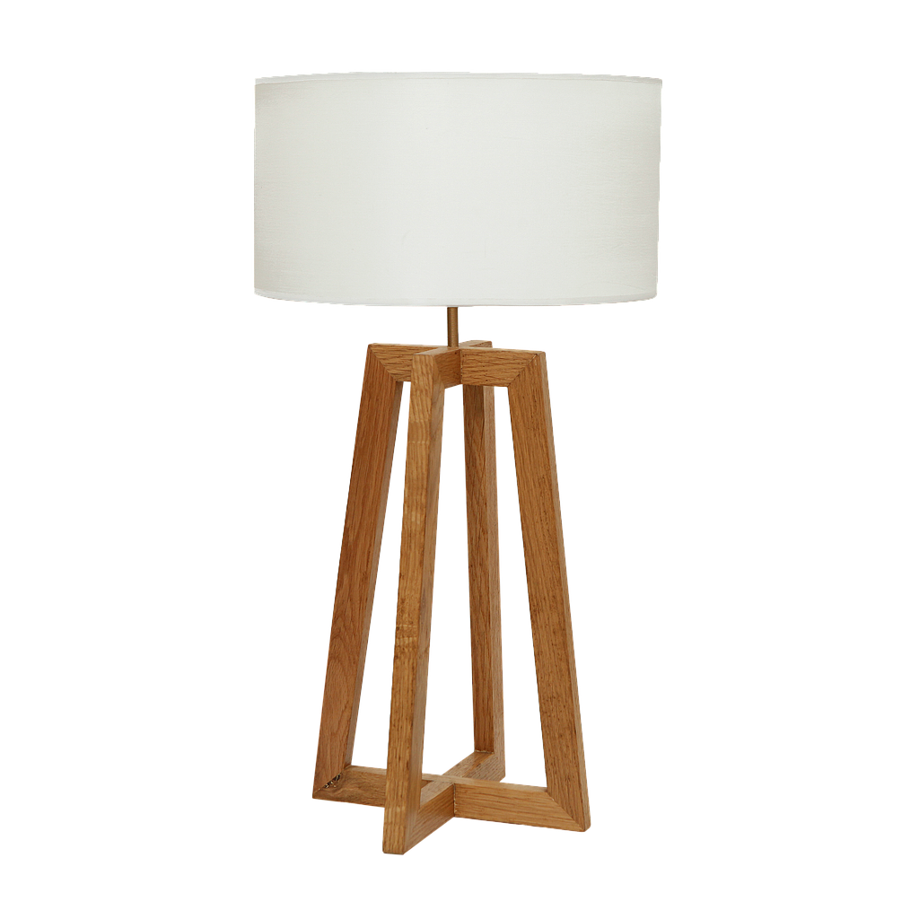 LORIS - Wooden table lamp H72 - Natural oak