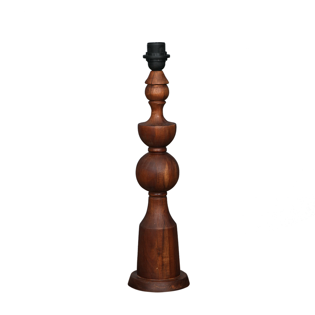 ALINE - Wooden lamp stand H46 - Washed antic