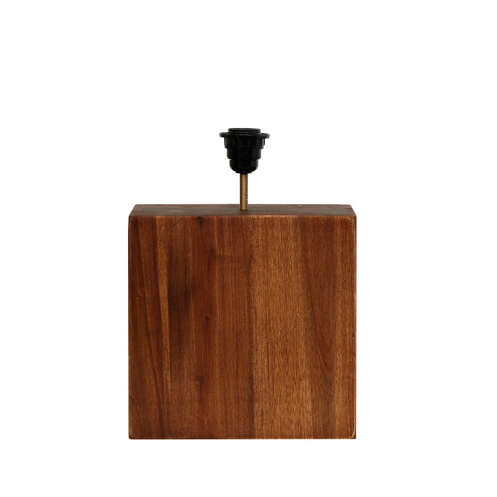 JAKOB - Solid wood table lamp stand H25 - Washed antic