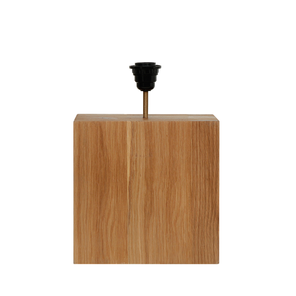JAKOB - Solid wood table lamp stand H25 - Natural oak