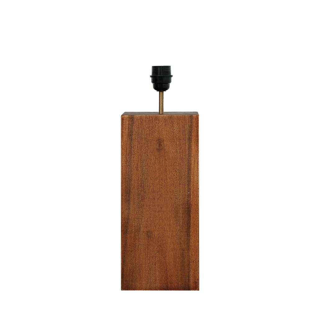 KARL - Solid wood table lamp stand H35 - Washed antic