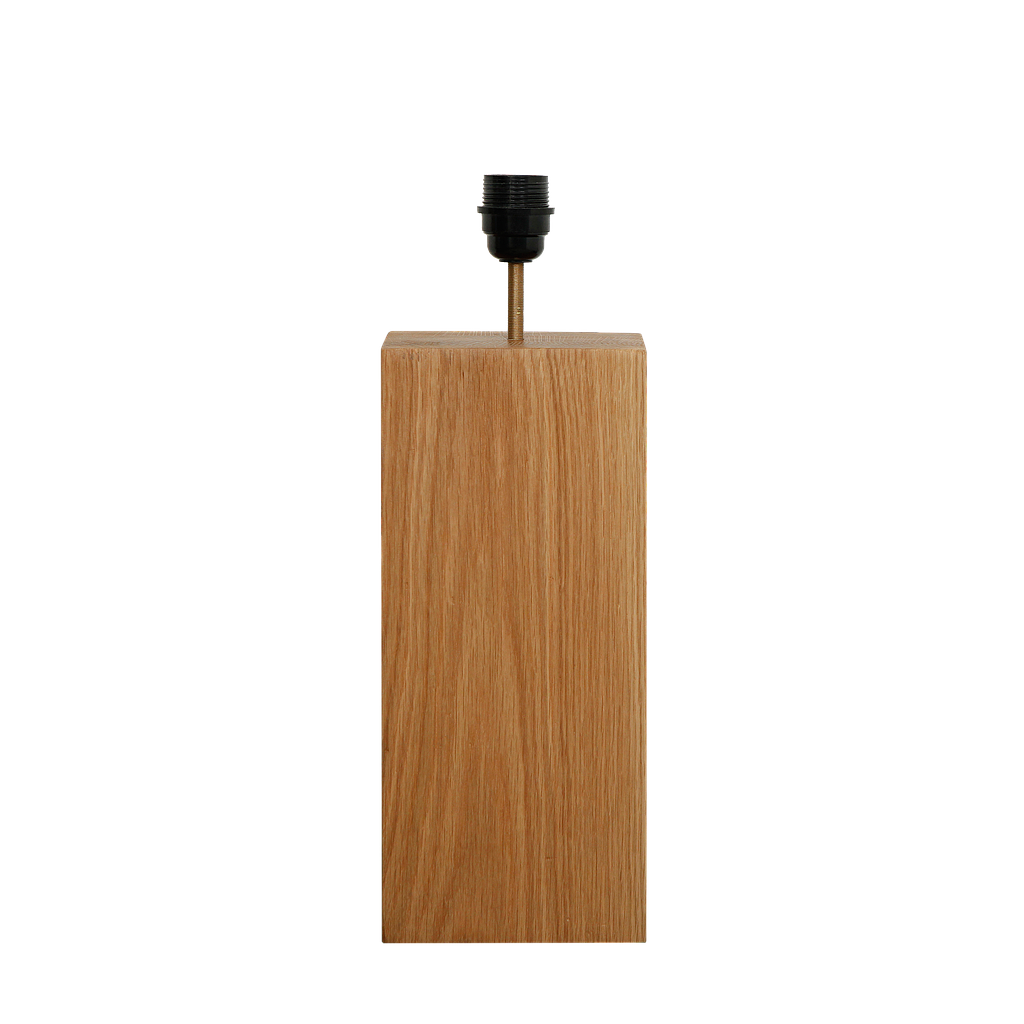 KARL - Solid wood table lamp stand H35 - Natural oak