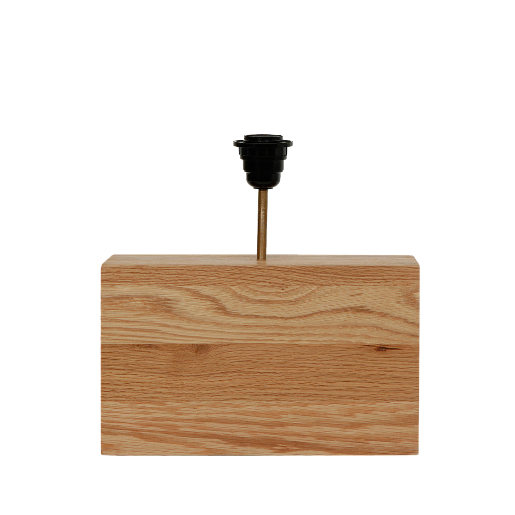 ELIAS - Wooden table lamp stand H18 - Natutal oak wood