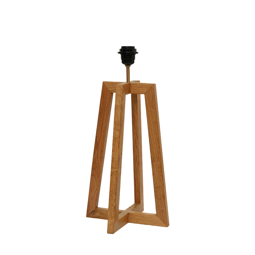 LORIS - Wooden table lamp stand H50 - Natural oak