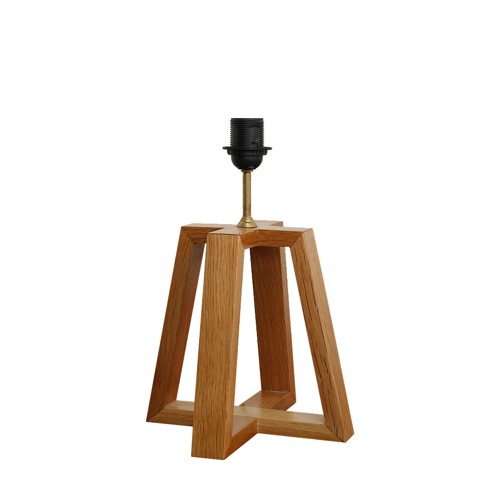 AMSTERDAM - Wooden table lamp H37 - Natural oak wood