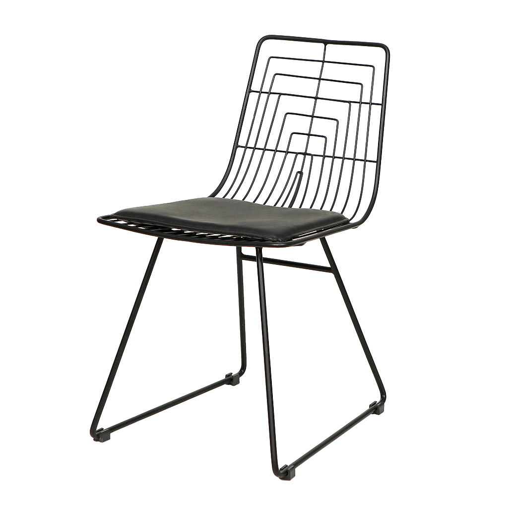 WIRE - Chair - Vintage anthracite and Black cover