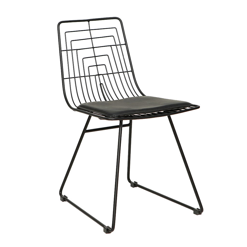WIRE - Chair - Vintage anthracite and Black cover