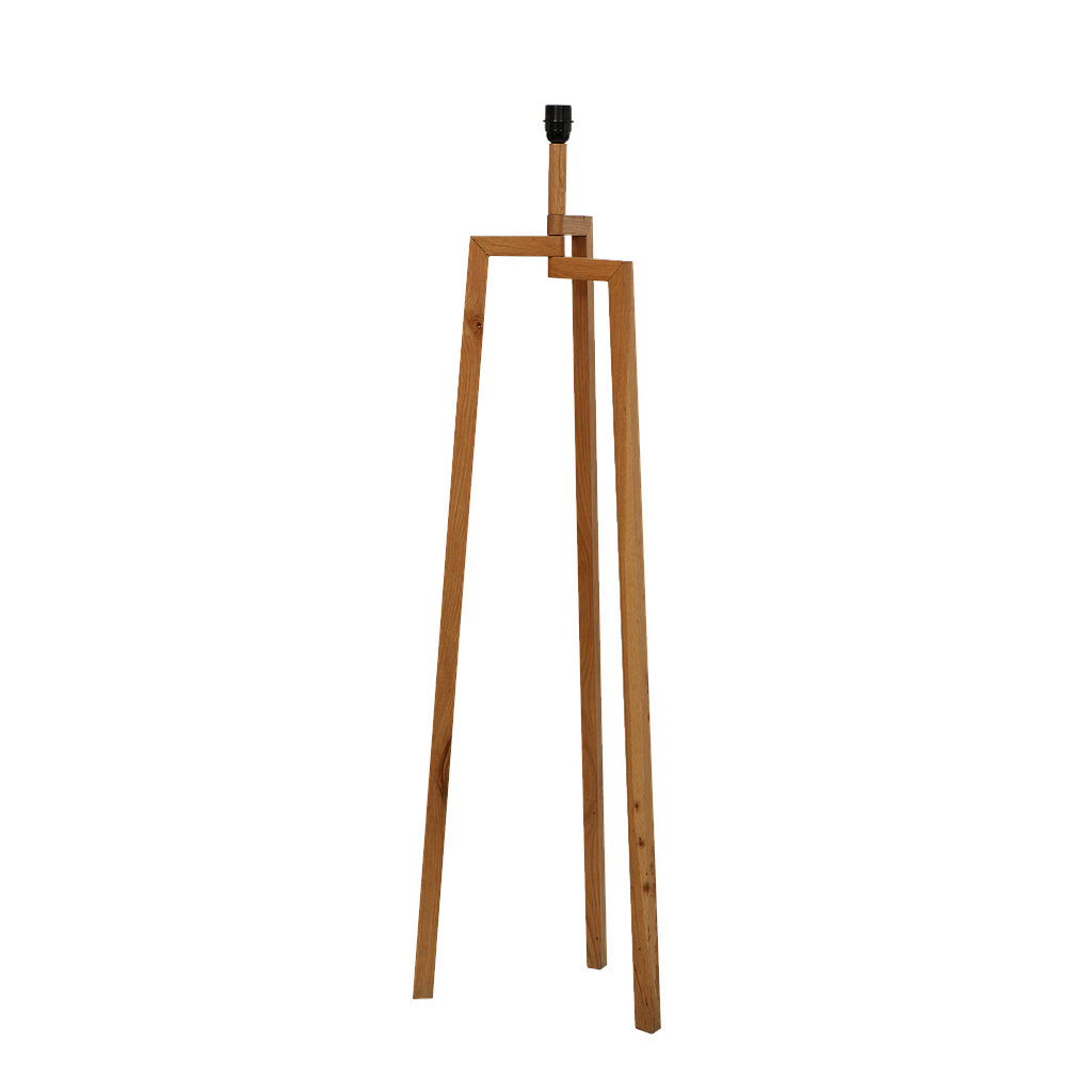 MIRO - Wooden floor lamp stand H125 - Natural oak