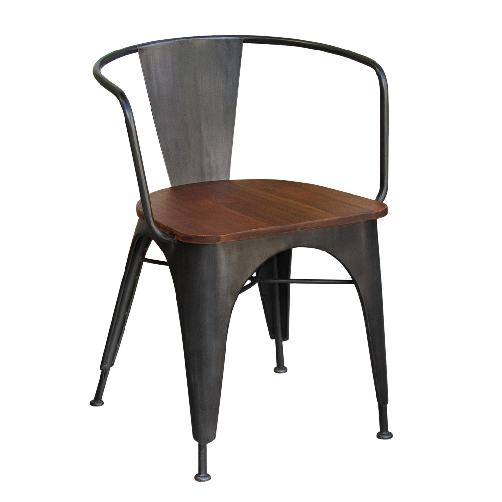 MEKA - Armchair - Vintage anthracite and Washed antic