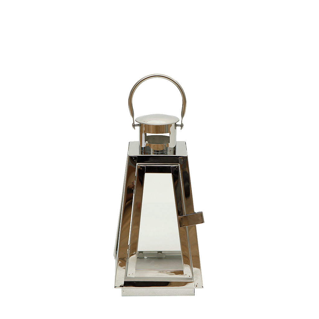 SINGAPORE - Triangular lantern H23 - Silver