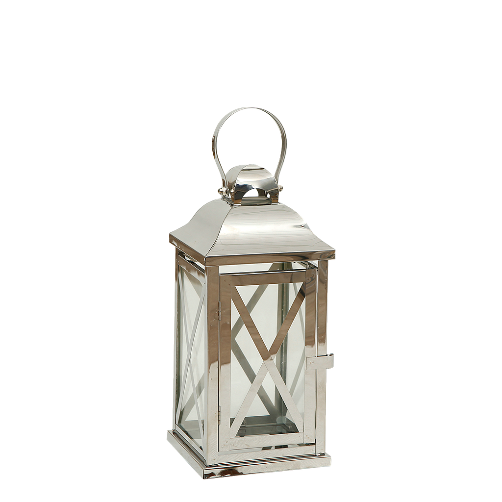 MONTEGO - Metal lantern H29 - Silver