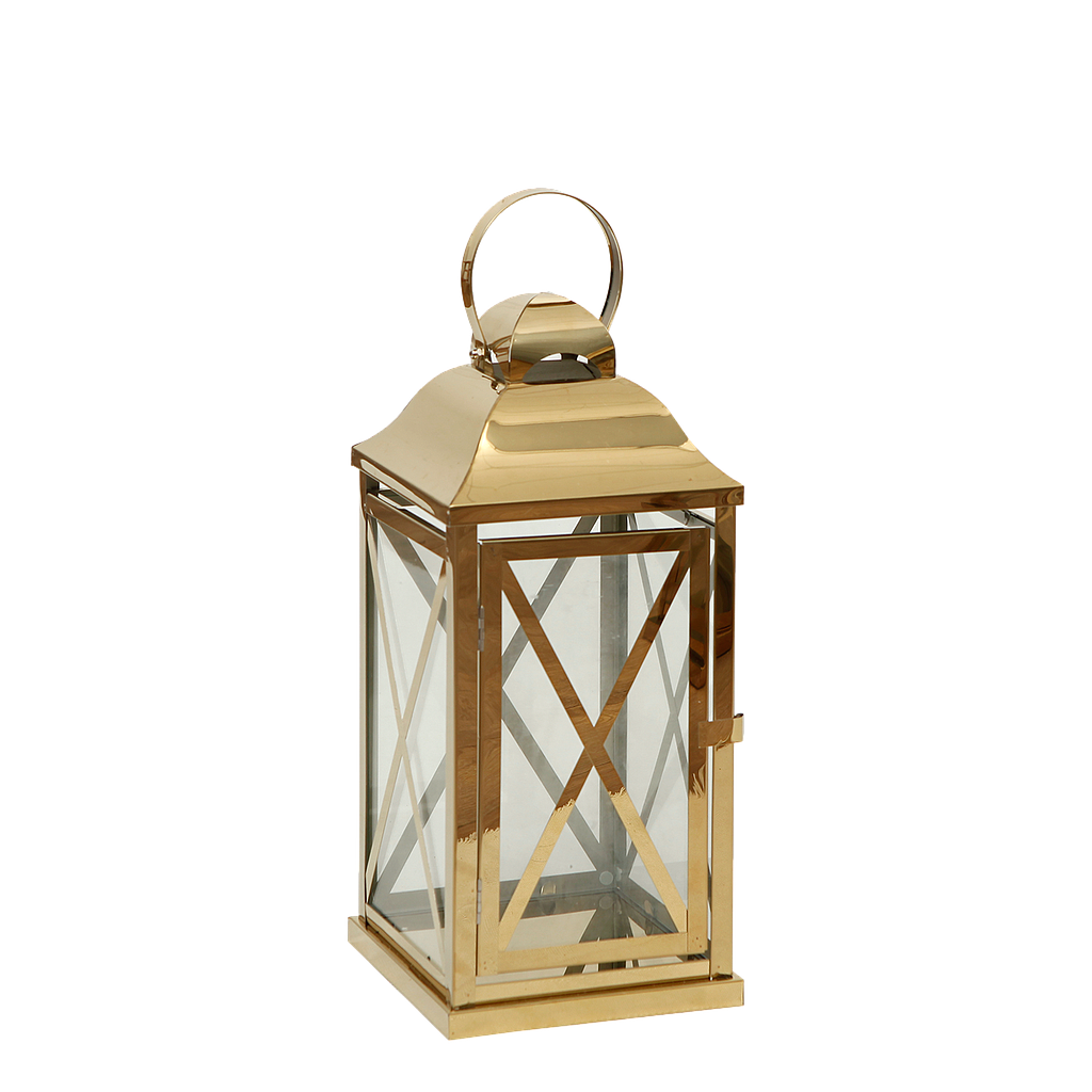 MONTEGO - Metal lantern H39 - Gold