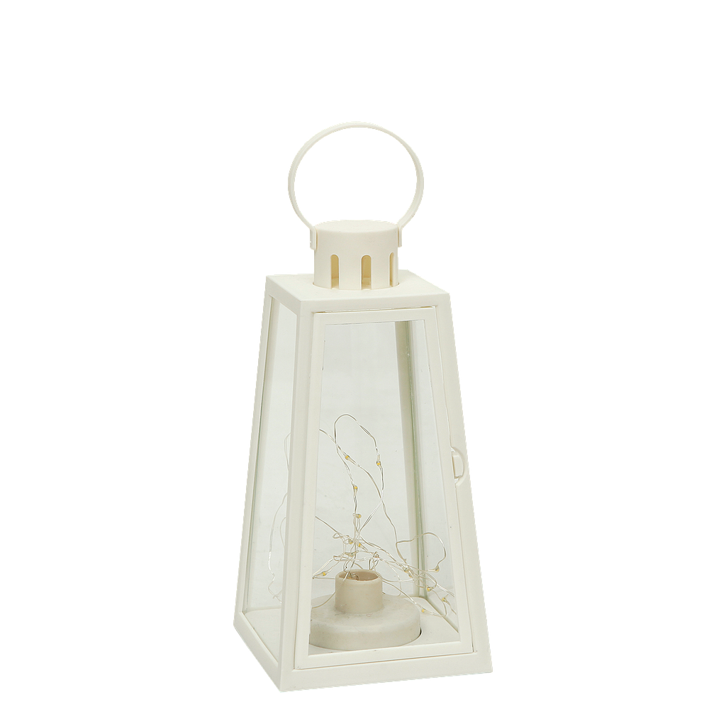 MAPOU - Lantern with LED light H26 - White