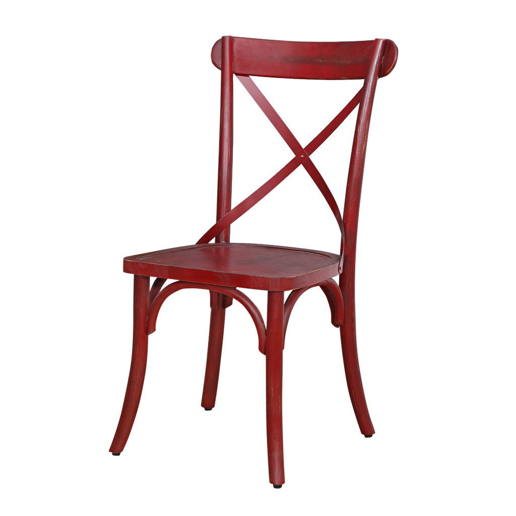 MILTON - Chair - Shabby chinese red