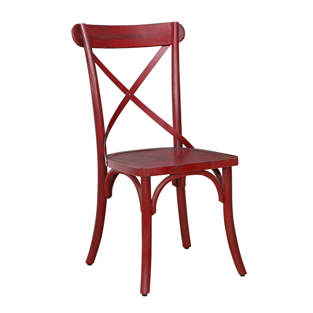MILTON - Chair - Shabby chinese red
