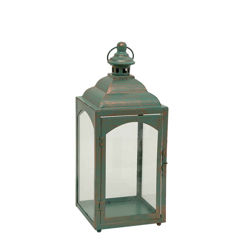 LAVENTURE - Metal lantern H38 - Vintage bronze