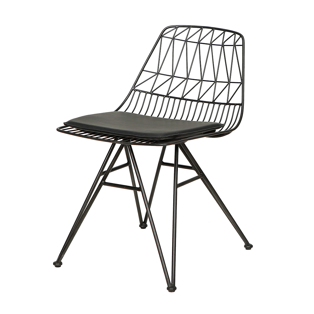 WIRE - Chair - Vintage anthracite and Black cover