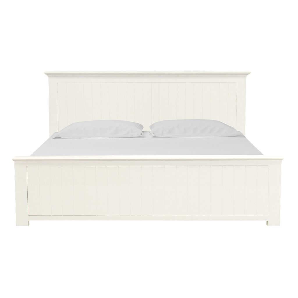 NEIL - King size bed 180x200 - Brushed white
