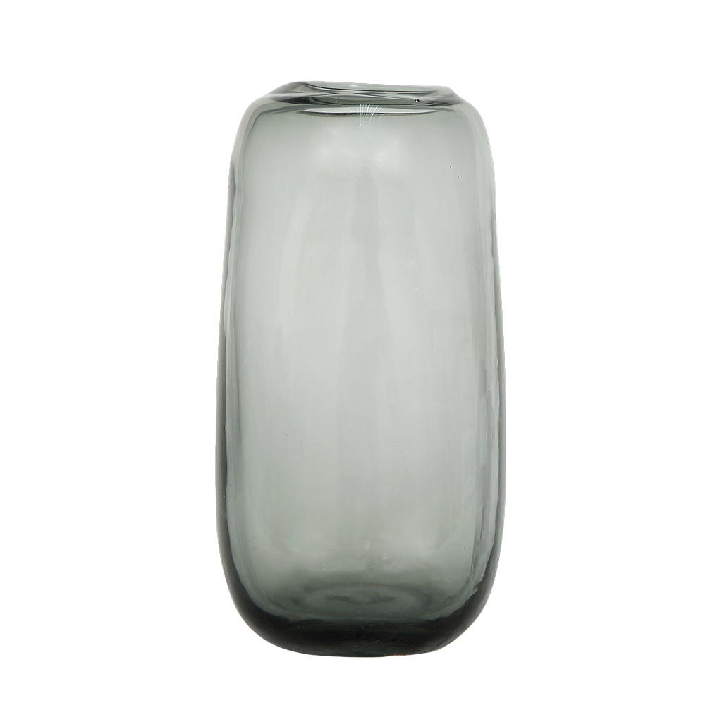 CALLA - Glass vase H23 - Grey