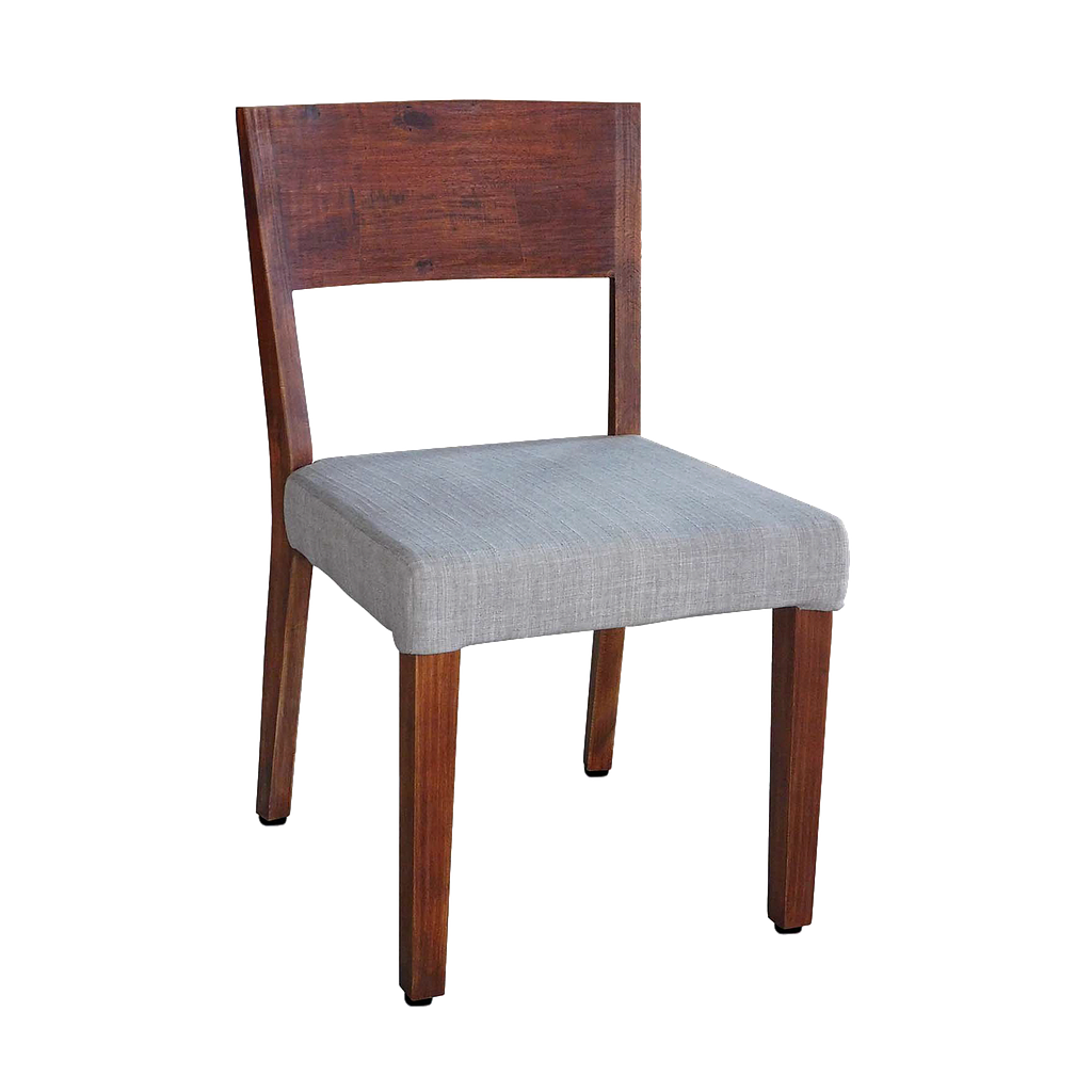 VAL - Dining chair - Washed antic and Light grey cover
