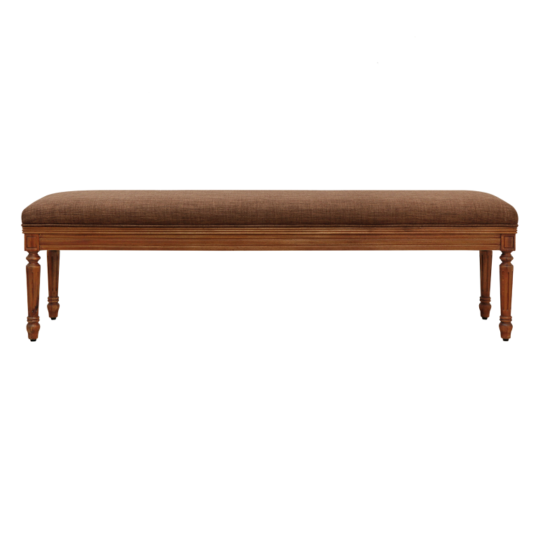 ORLEANS - Bench L170 - Washed antic and Brown cover
