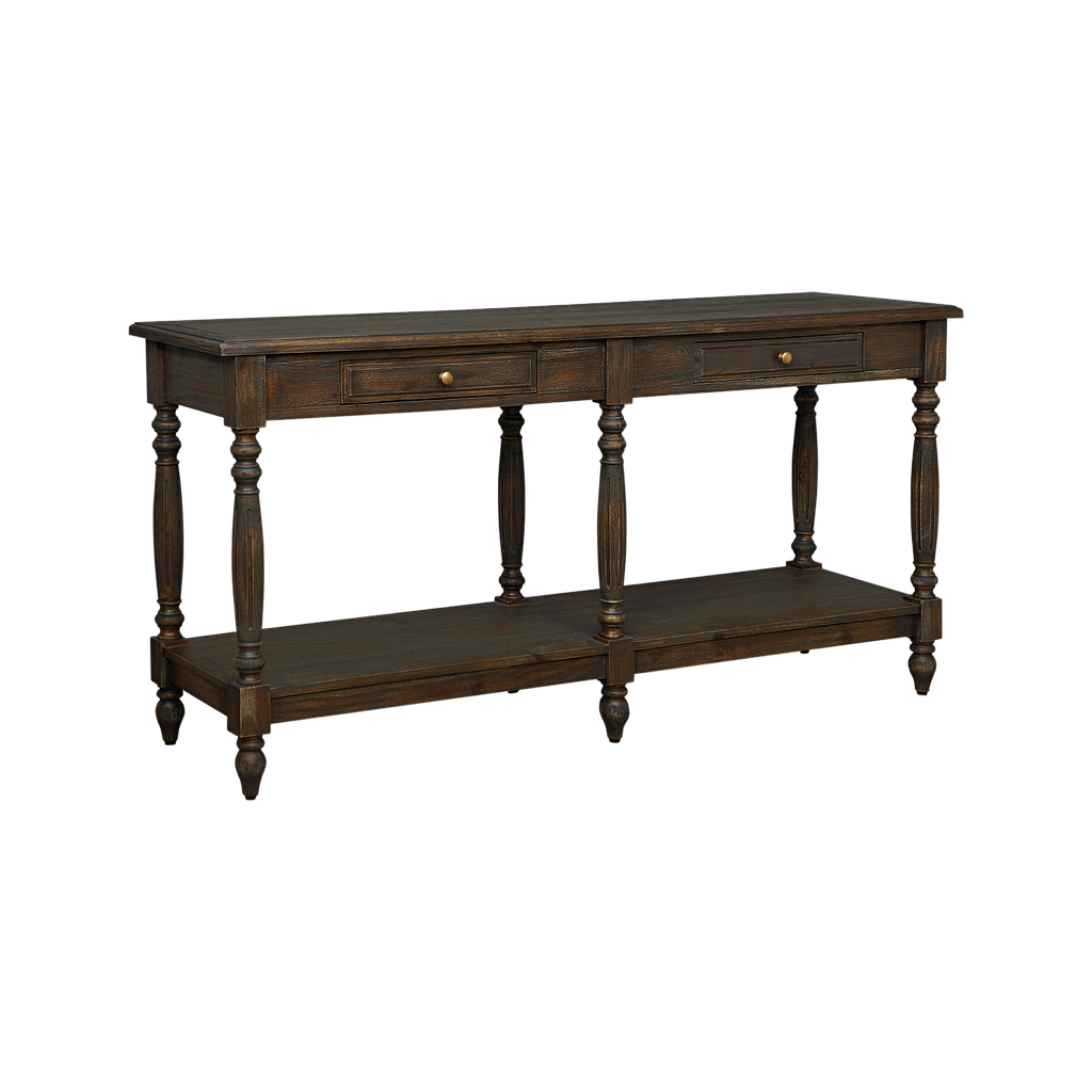 NIMES - Console table L160 - Weathered acacia