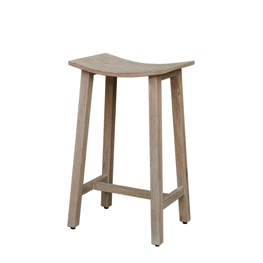 LOAN - Stool H65 - Whitened acacia