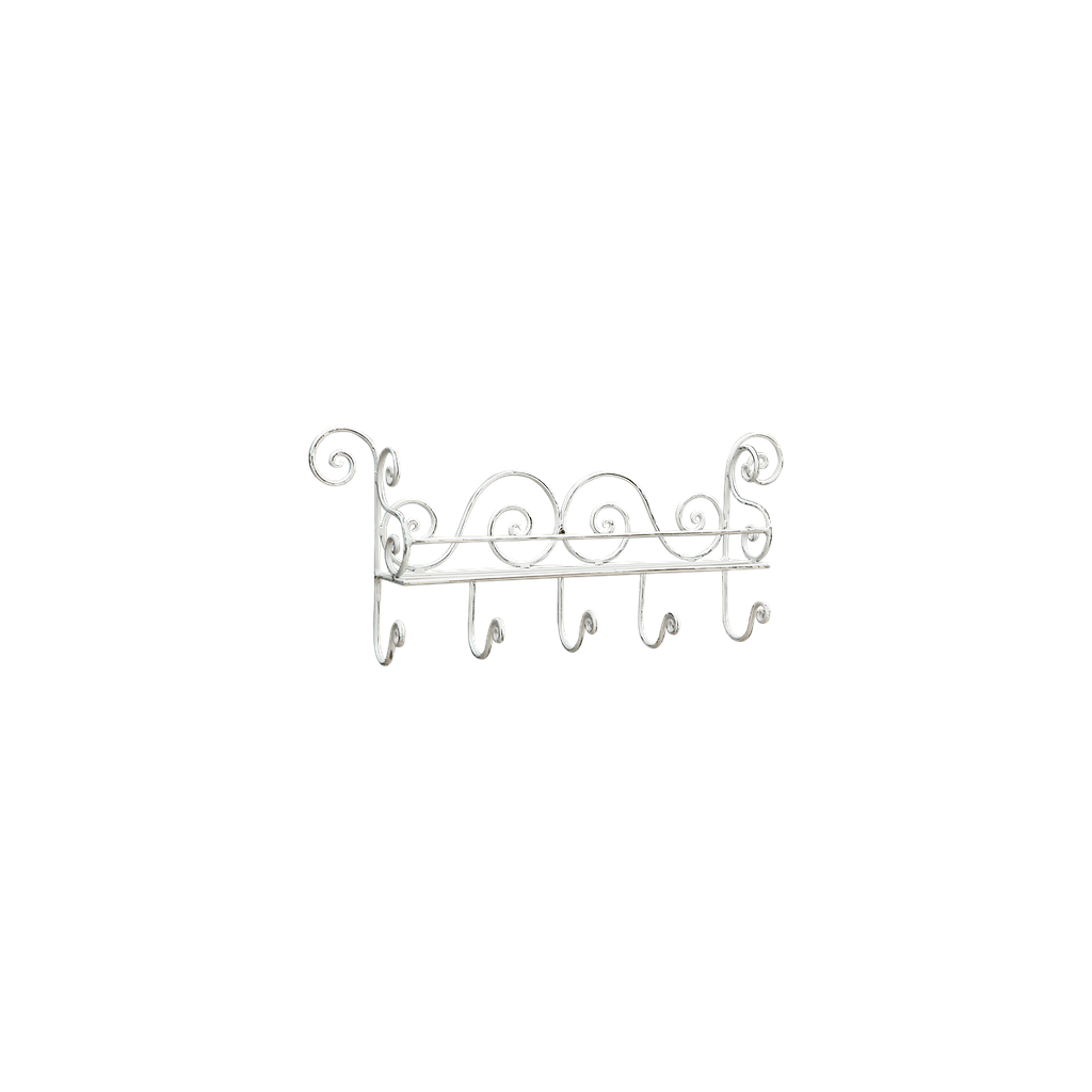 AGRA - Wall shelf L60 - Patina white