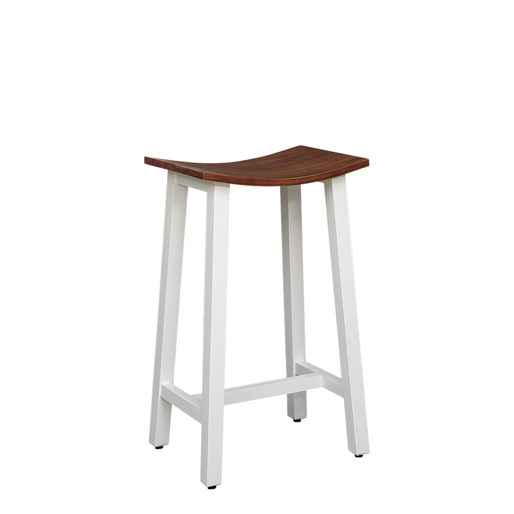 LOAN - Stool H65 - Brushed white and Washed antic
