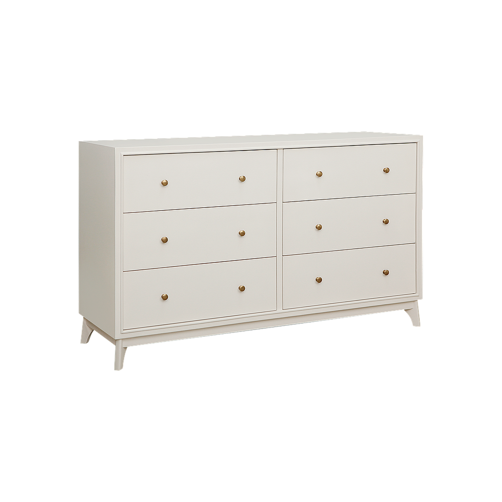 FELICITY - Chest of drawers L140 x H86 - Off white