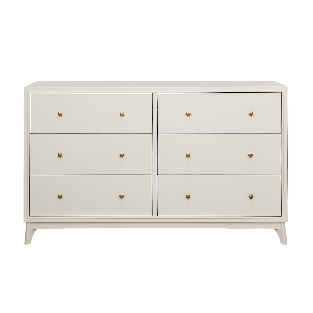 FELICITY - Chest of drawers L140 x H86 - Off white