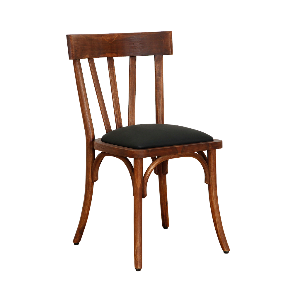 BISTROT - Chair - Washed antic and Black cover