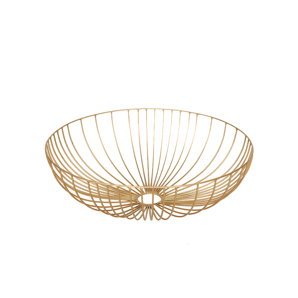 CORRIENTES - Metal fruit bowl diam.33 - Gold