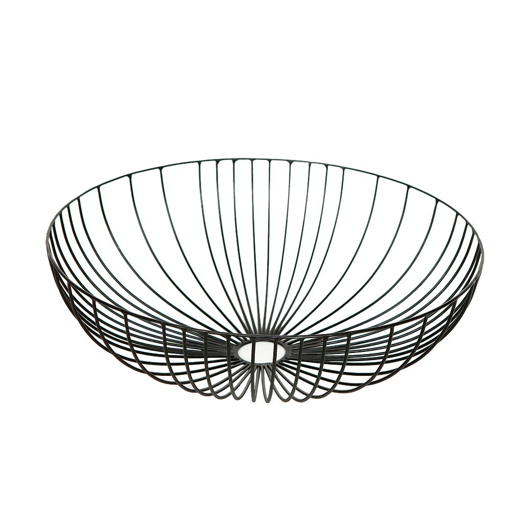 CORRIENTES - Metal fruit bowl diam.40 - Black