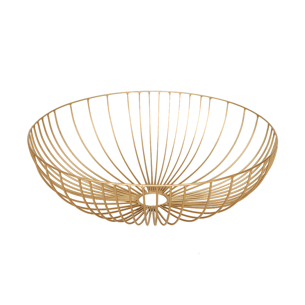 CORRIENTES - Metal fruit bowl diam.40 - Gold