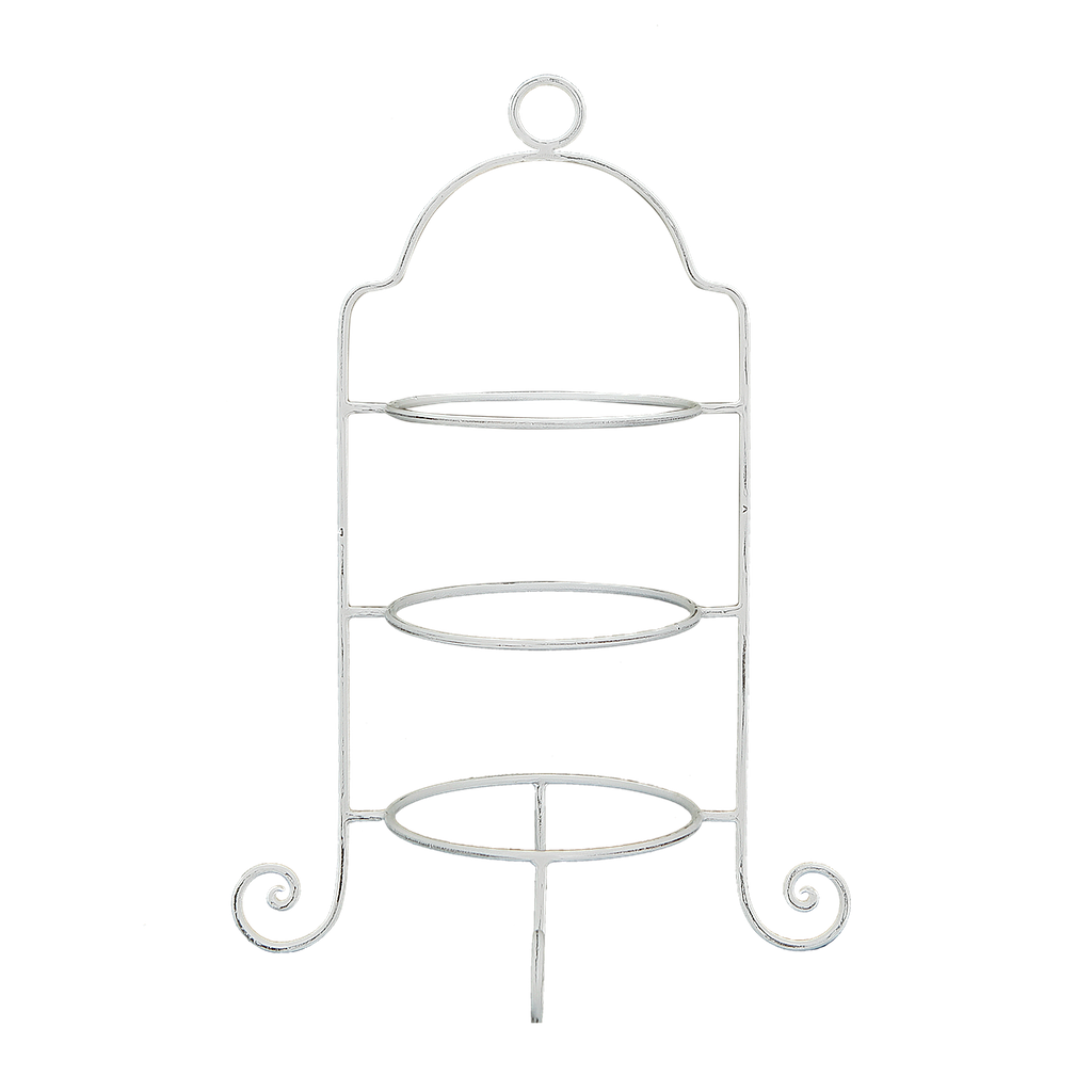 GRANADA - Patina white rack for plates H65