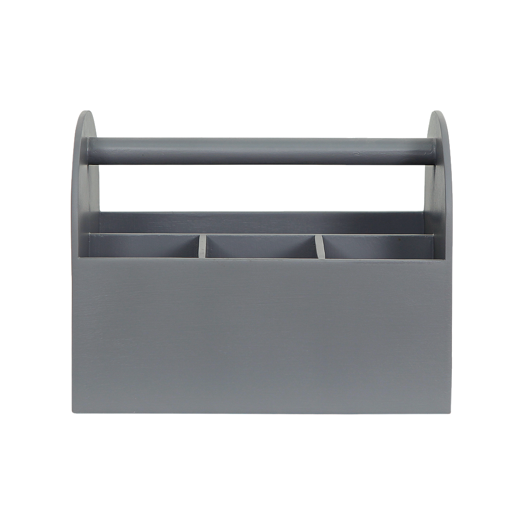 AREQUIPA - Wooden cutlery rack H20 - Pearl grey