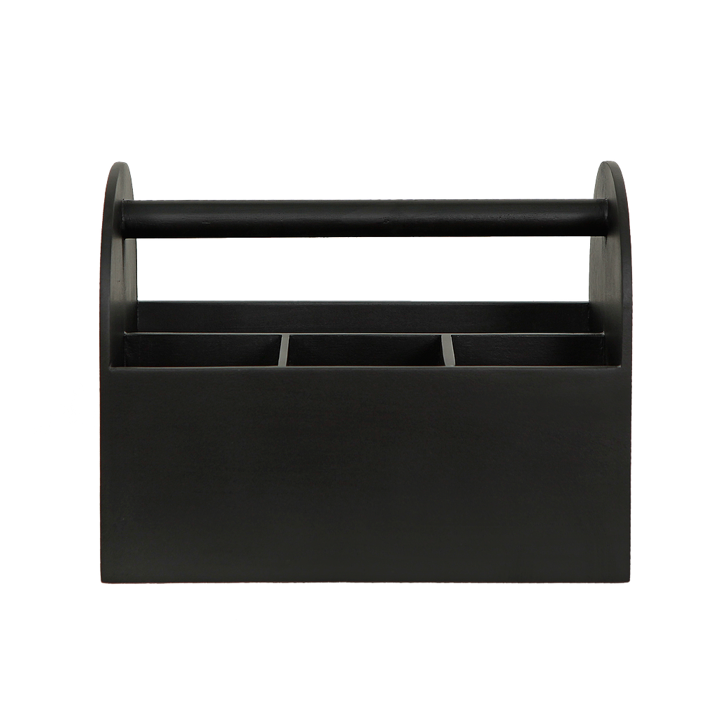 AREQUIPA - Wooden cutlery rack H20 - Black