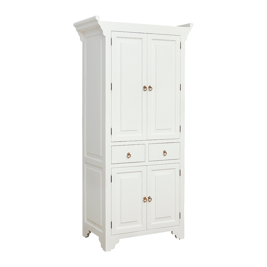 NANKIN - Cabinet L94 x H190 - Brushed white