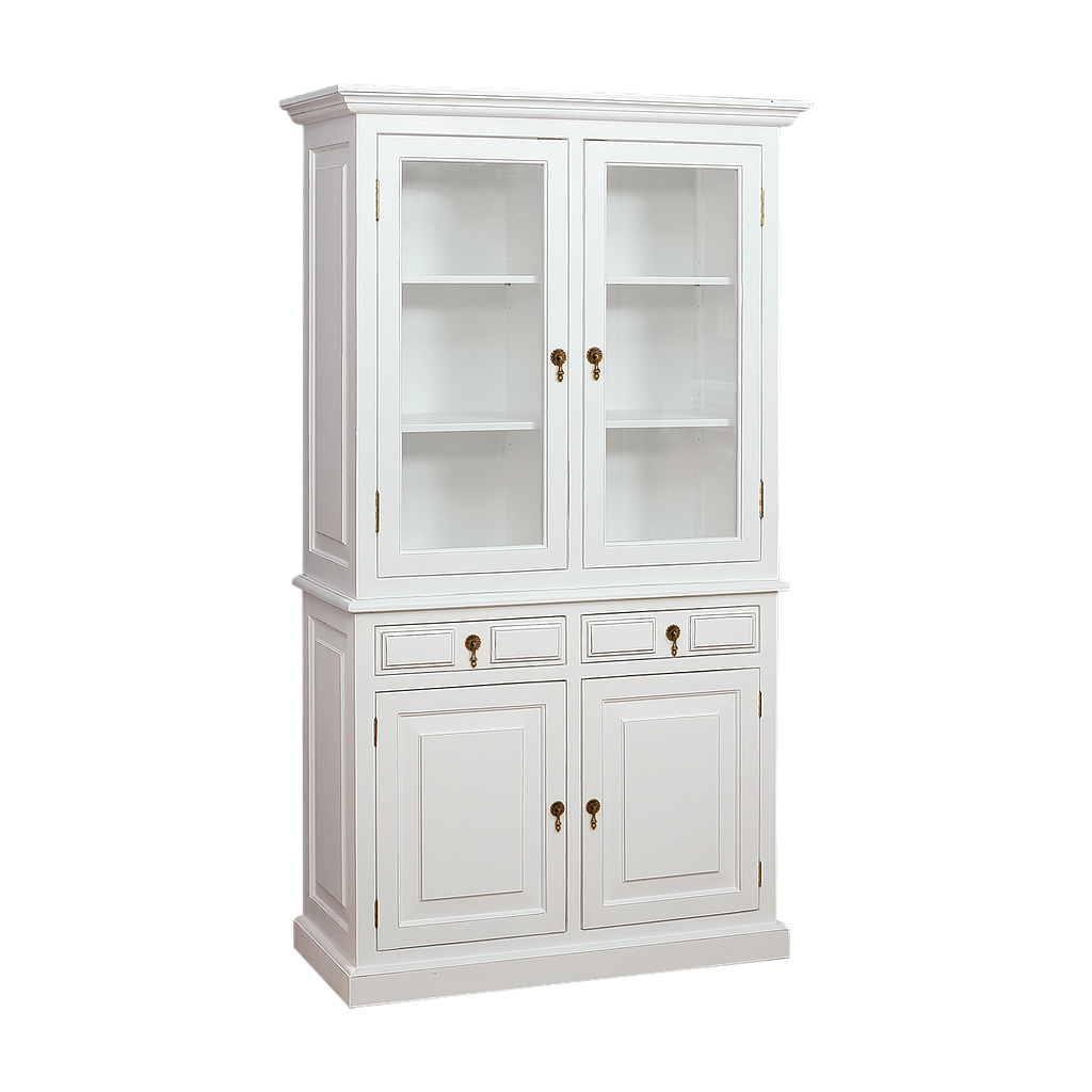 MEJE - Display cabinet L100 x H180 - Brocante white
